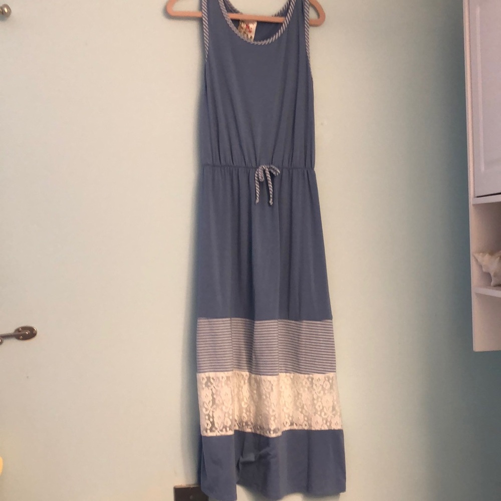 Girls Blue Maxi Dress